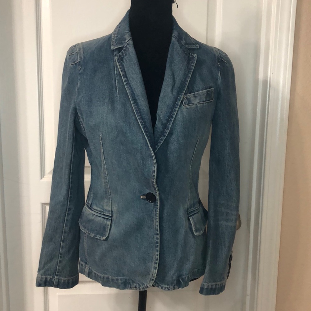 Marc Jacobs Blue Denim Jean Jacket Blazer